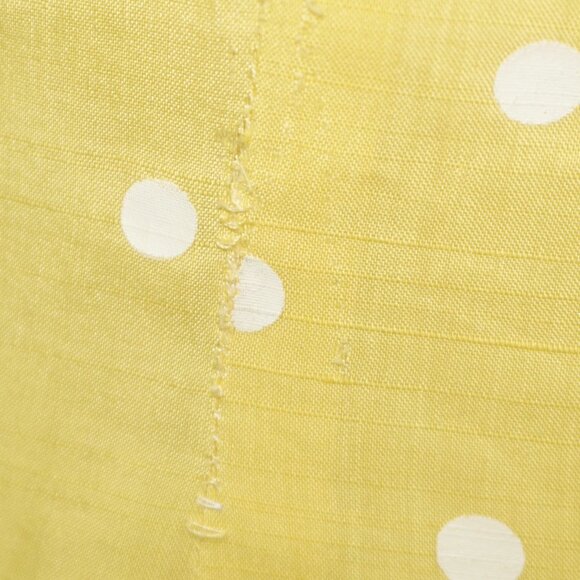 Vintage 50s Yellow Polkadot Pleated Swing Dress - Picture 6 of 13